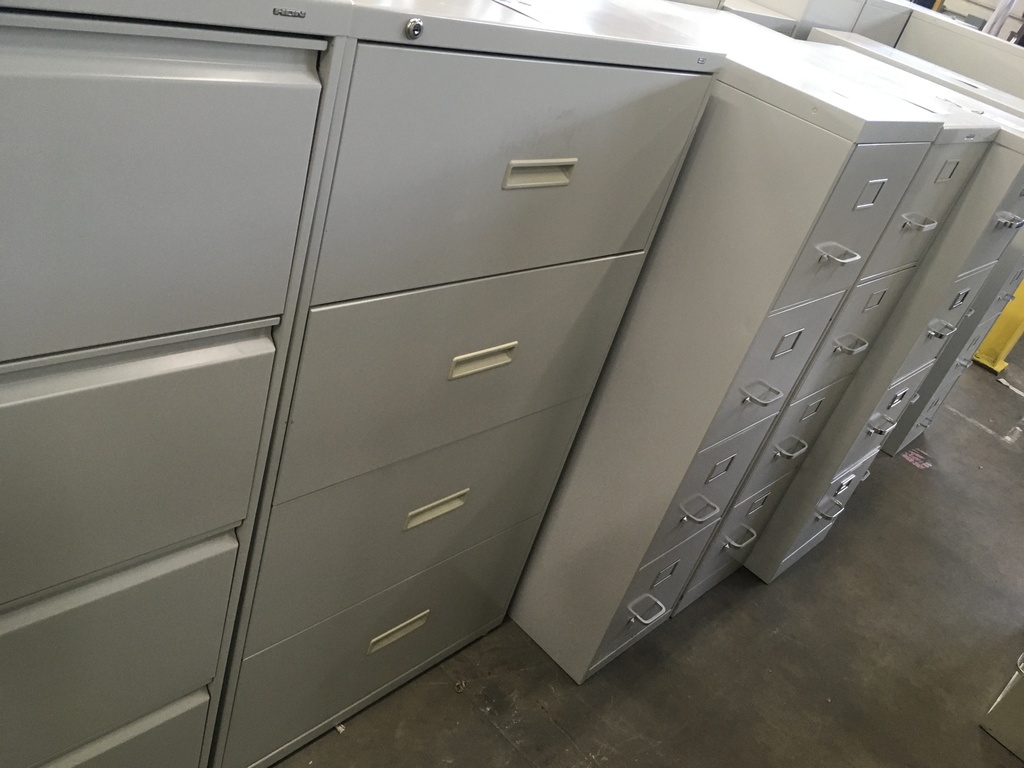 30" Hon 4 Drawer Lateral Grey