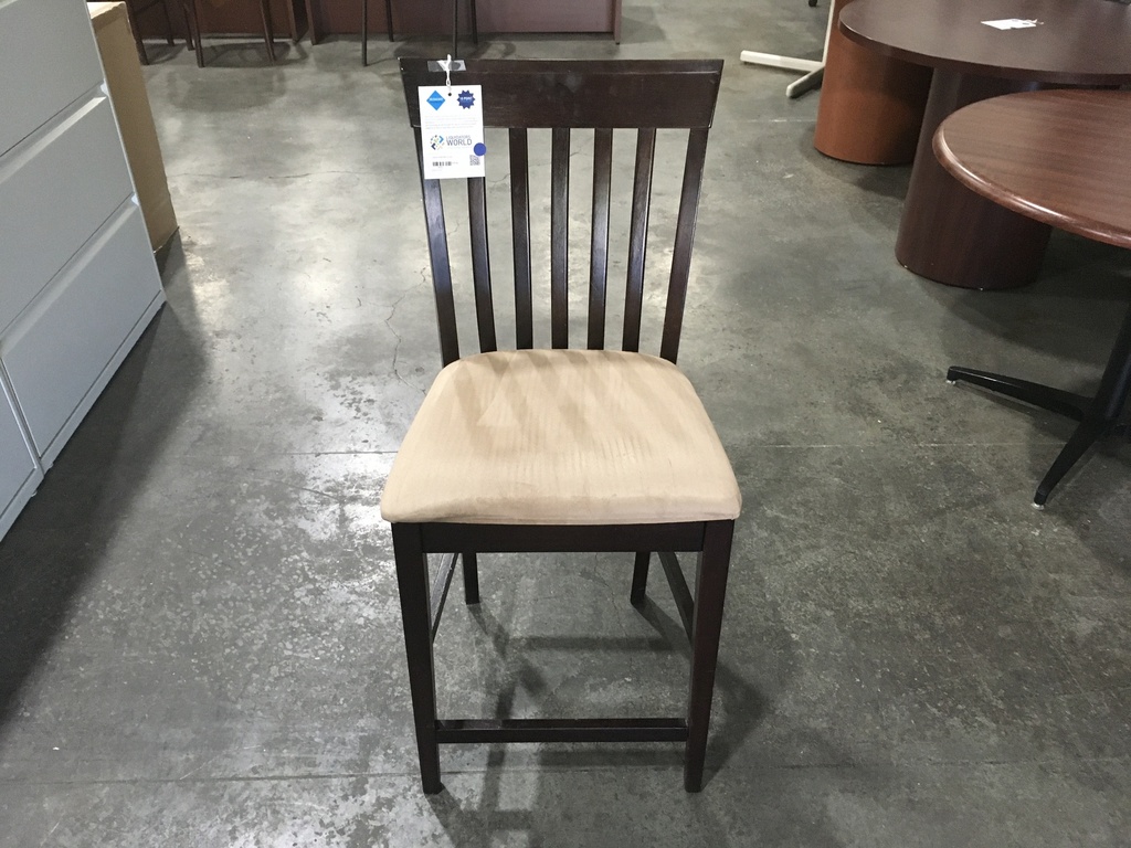 Expresso Stools With Tan Seat