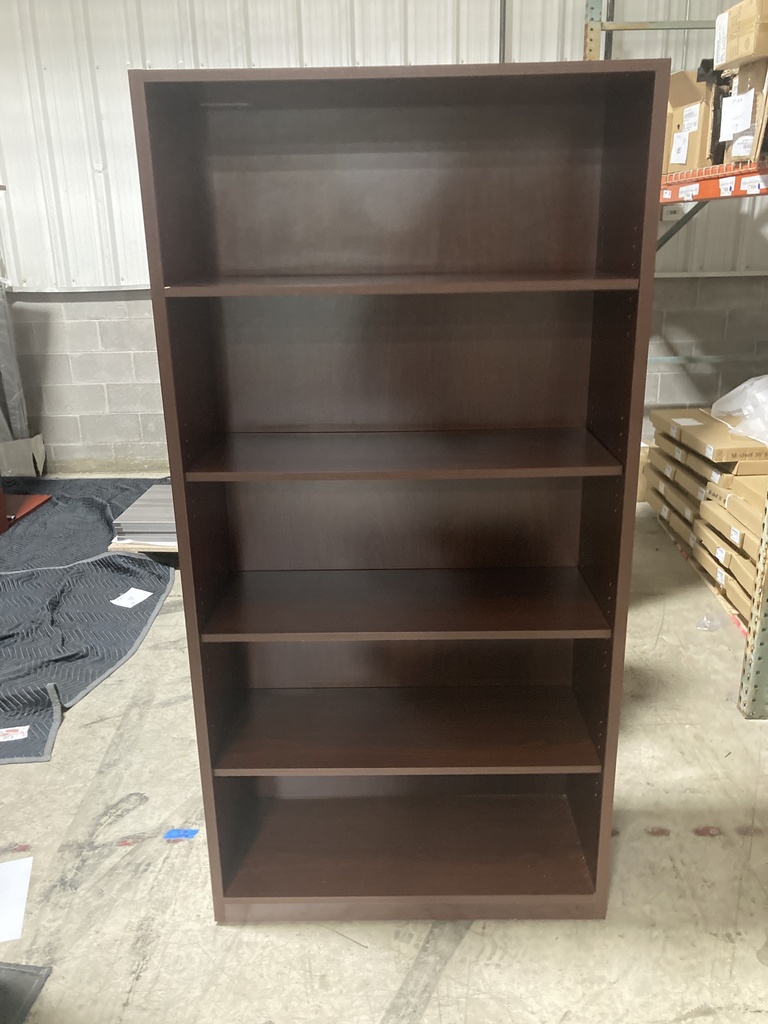 36x72 (5) Shelf Mahogany Bookcase