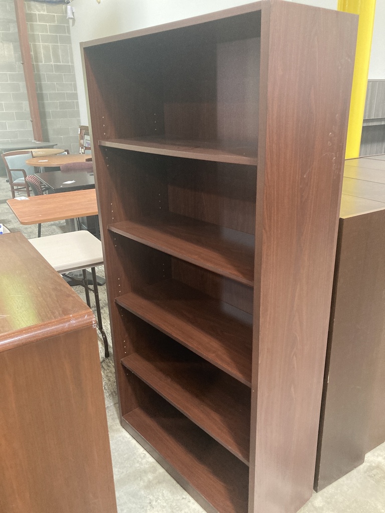 36x72 (5) Shelf Cherry Bookcase