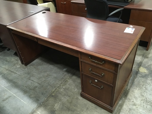 30x66 Traditional LH LDesk Desk Cherry