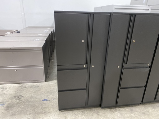 53" Tall, Dark Grey, Storage/File Combo