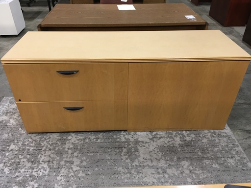 Maple Dual lateral file credenza