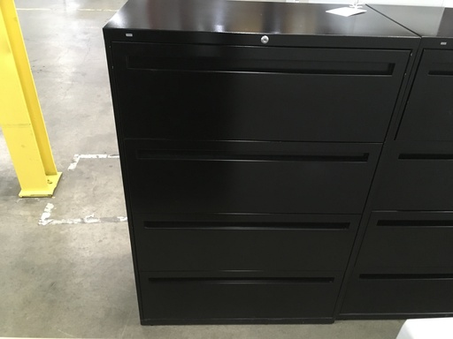 Hon 42" (4) Drawer Lateral File Black