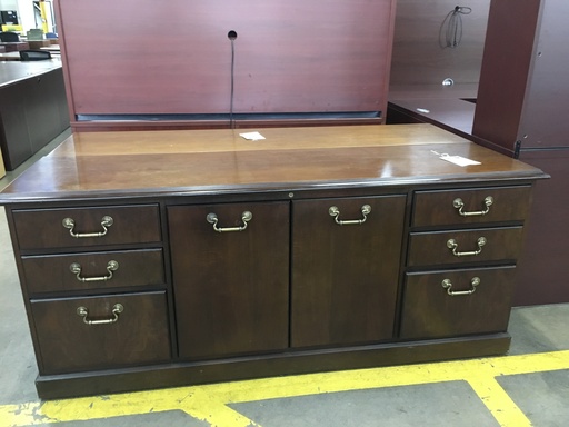 Traditional Walnut Storage Credenza