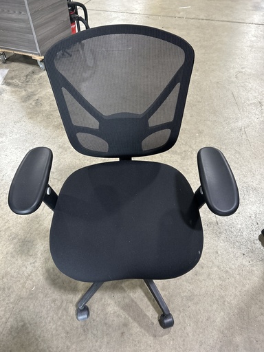 Black Mesh Back Task Chair - Round Back