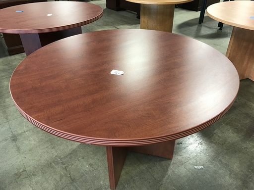 48" Cherry Round Conference Table