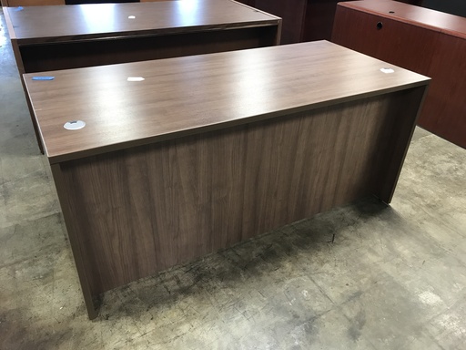 30x66 Walnut desk shell