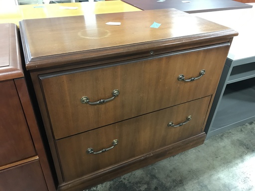 2 Drawer Lateral Walnut Traditional 