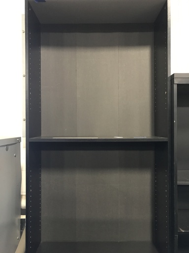 72" Black 5 Shelves Bookcase