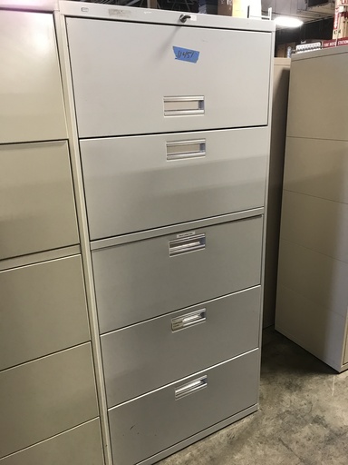 30" Hon 5 Drawer Lateral Grey 