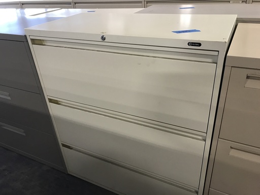 36" Global 3 Drawer Lateral Putty