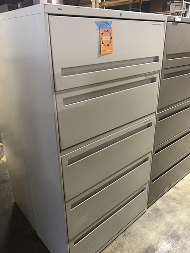 36" 5 Drawer Lateral Putty 