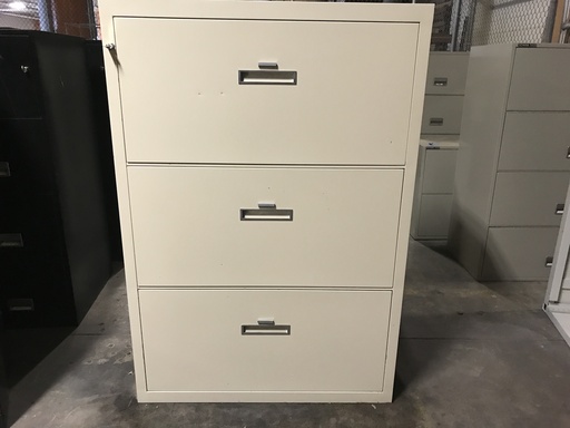 39" Shaw 3 Drawer Lateral Fire Proof