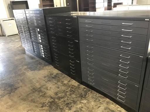 15 Drawer Flat File- Black