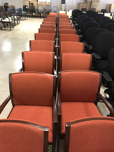 Red/Orange Kimball Office Guest Chair