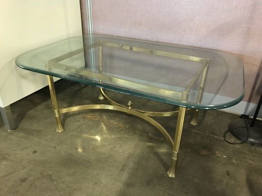 28x42” glass coffee table