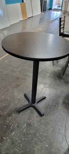 Break room table Cafe height 30"x43" black oval