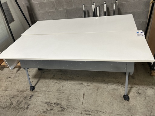 24x72 Flip and Nest Training Tables - White