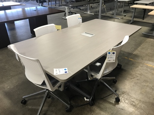  7' Conference Table- Light Grey