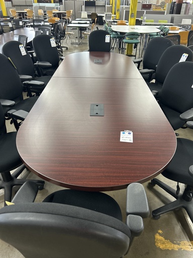 12' Mahogany Racetrack Conference Table