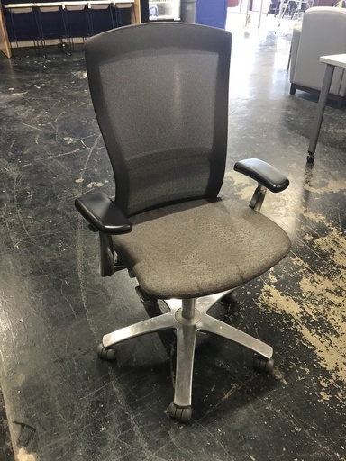 Knoll Life Chair tan/grey seat mesh back