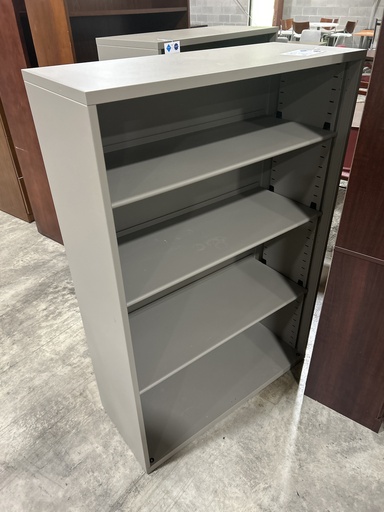 36x53 Steelcaes Metal Bookcase - Fieldstone Finish