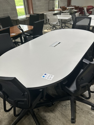 4'x8' White Conference Table
