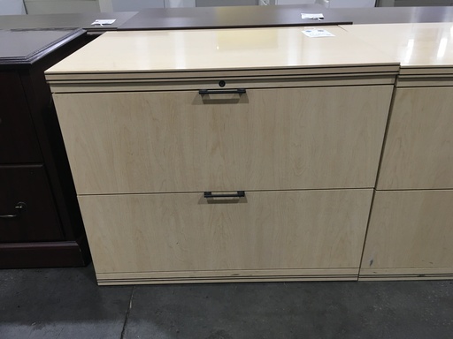 36" 2 Drawer Lateral File, Maple