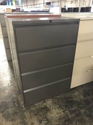 Open Plan Systems 4 Drawer Lateral File dark grey