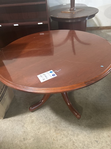 48" Traditional Round Table - Mahogany