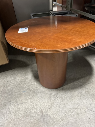 36" Round Table Drum Base, Cherry