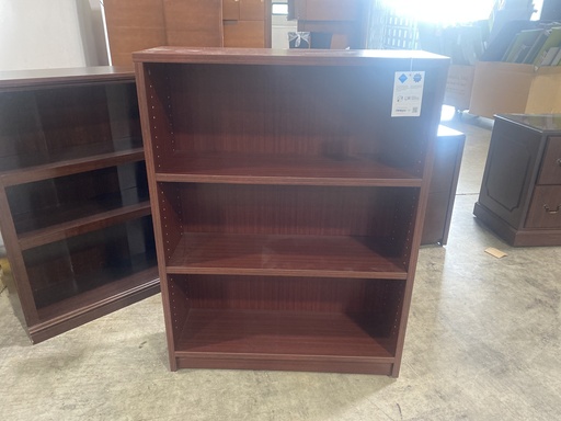 36x48 Mahogany 3 Shelf Bookcase   