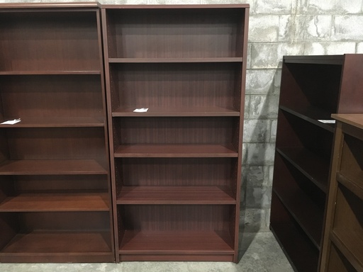 36x72 Mahogany 5 Shelf Bookcase  