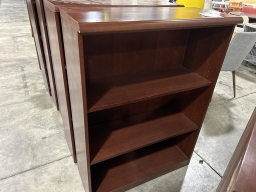 36x41 Mahogany 3 Shelf Bookcase   