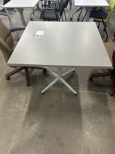 Gray Square Breakroom Table