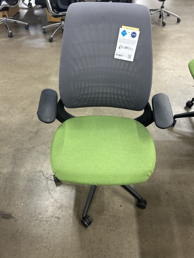 Green Seat Gray Back Allsteel Task Chair