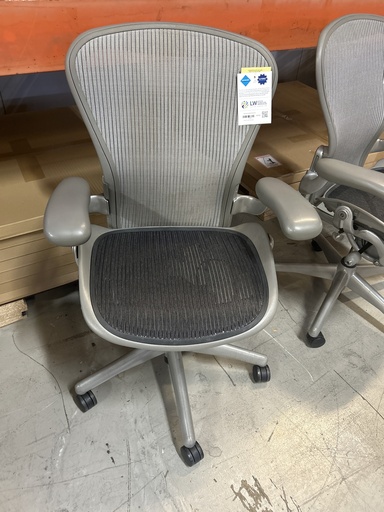 Aeron Size B Titanium (Fixed Arms) 