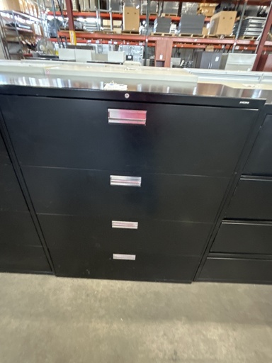 42" Hon 4 Dr Lateral File (black)