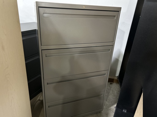 30" 4 Drawer Allsteel Grey Lateral 