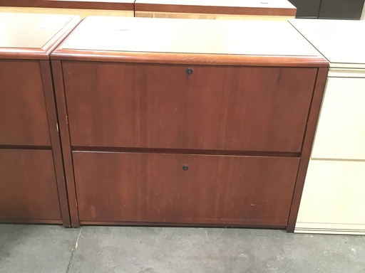 Cherry 2 Drawer  Lateral File