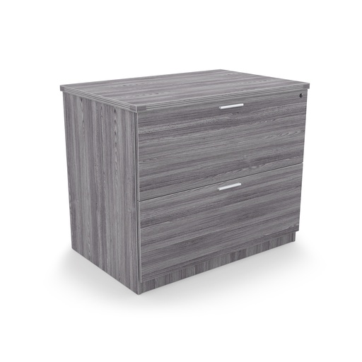 [L36] Euroline 36" 2 Dr Lateral File w/ lock Grey