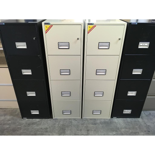 Phoenix Fire proof 4 drawer Letter file Cream