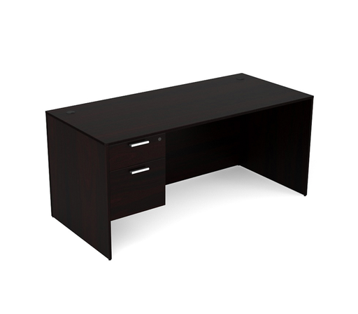 [D3060SP] Euroline 30x60 Sgl Ped Desk Espresso