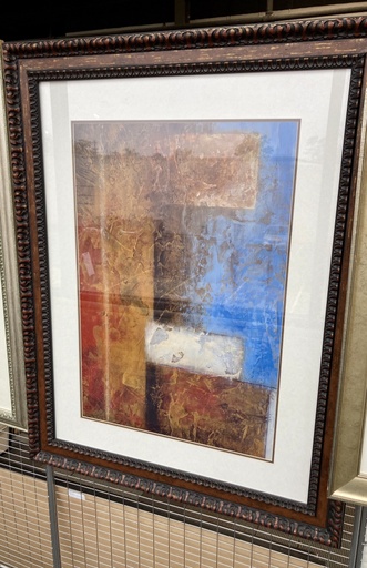 Blue & Gold Framed Art 47x37