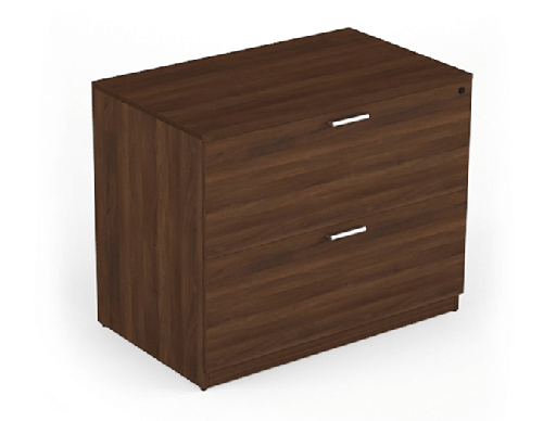 [L36] Euroline 36" 2 Dr Lateral File w/ lock Walnut