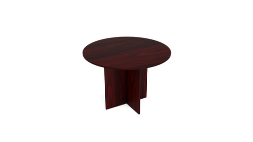 [RT42] Euroline 42" Round Table Walnut