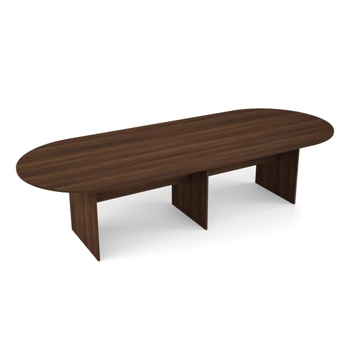 [CT120] Euroline Racetrack Conference Table 10' Walnut