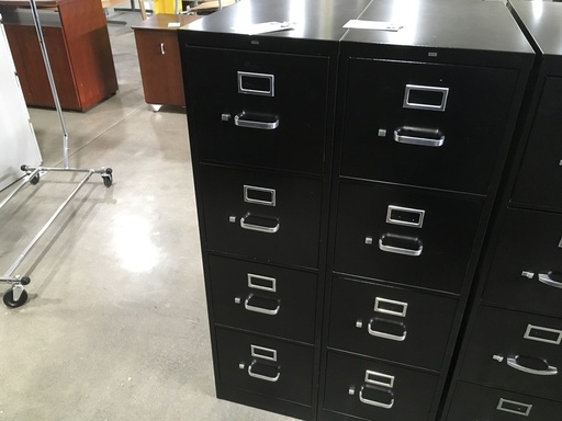 Hon 4 drawer vert file (black)