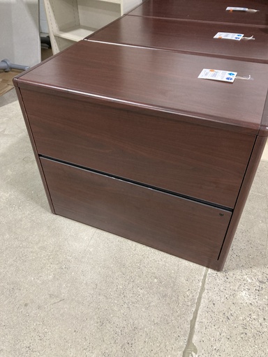 36" Hon 2 dr Wood Lat File Mahongany